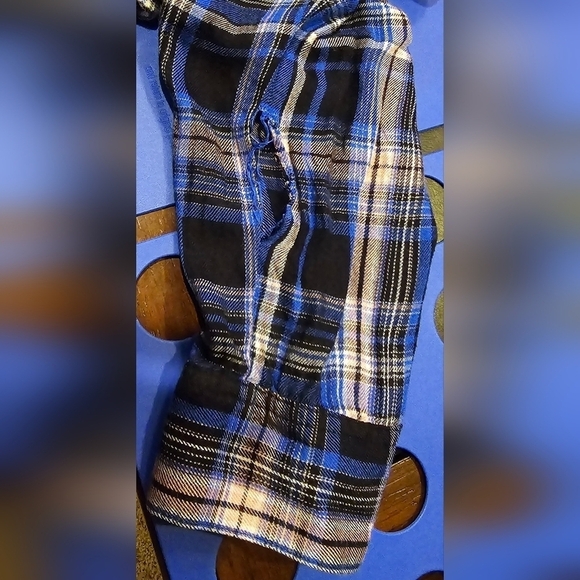 Express, Size S, Purplish Plaid Longsleeve Button-up (USE FOR FABRIC) - Picture 2 of 11